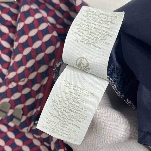 Boden Hampshire Pants 8 Old Money Preppy Geometric Retro Ankle Stretch Trousers - Picture 7 of 8